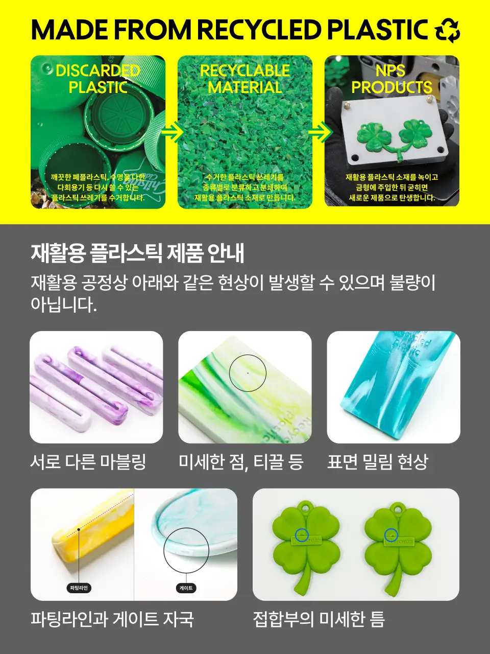 [노플라스틱선데이x롱블랙] NFC 태그미 하루 한문장 네잎클로버 키링 상세페이지 20